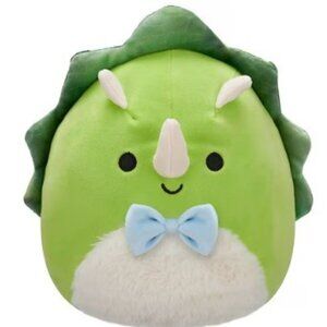 NWT 11 Inches Squishmallows Tristan - Triceratops With Fuzzy Belly